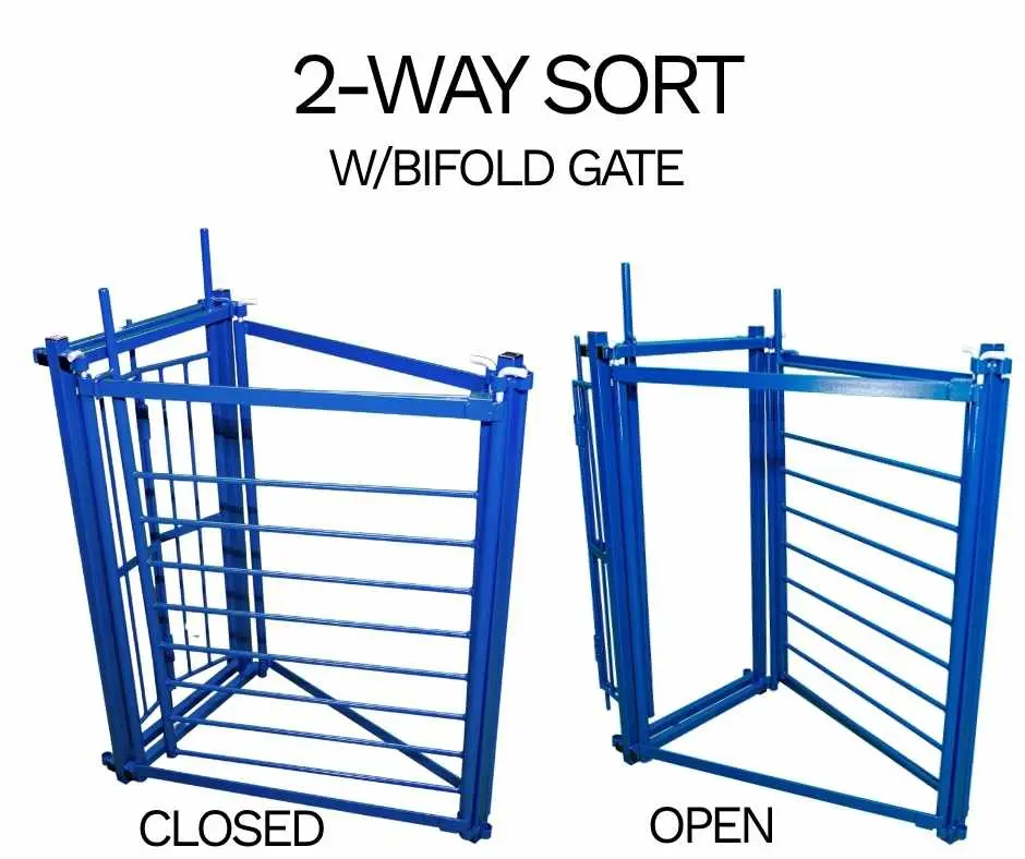 2-Way Sort Gate with Bifold Gate for Sheep & Goats