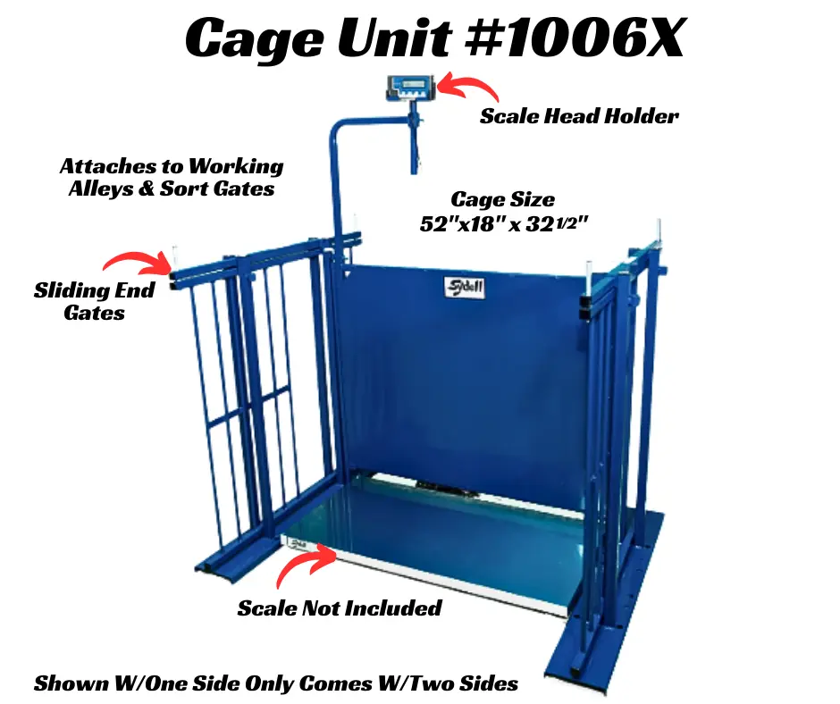 Livestock Scale Cage Unit for Sheep, Goats & Livestock