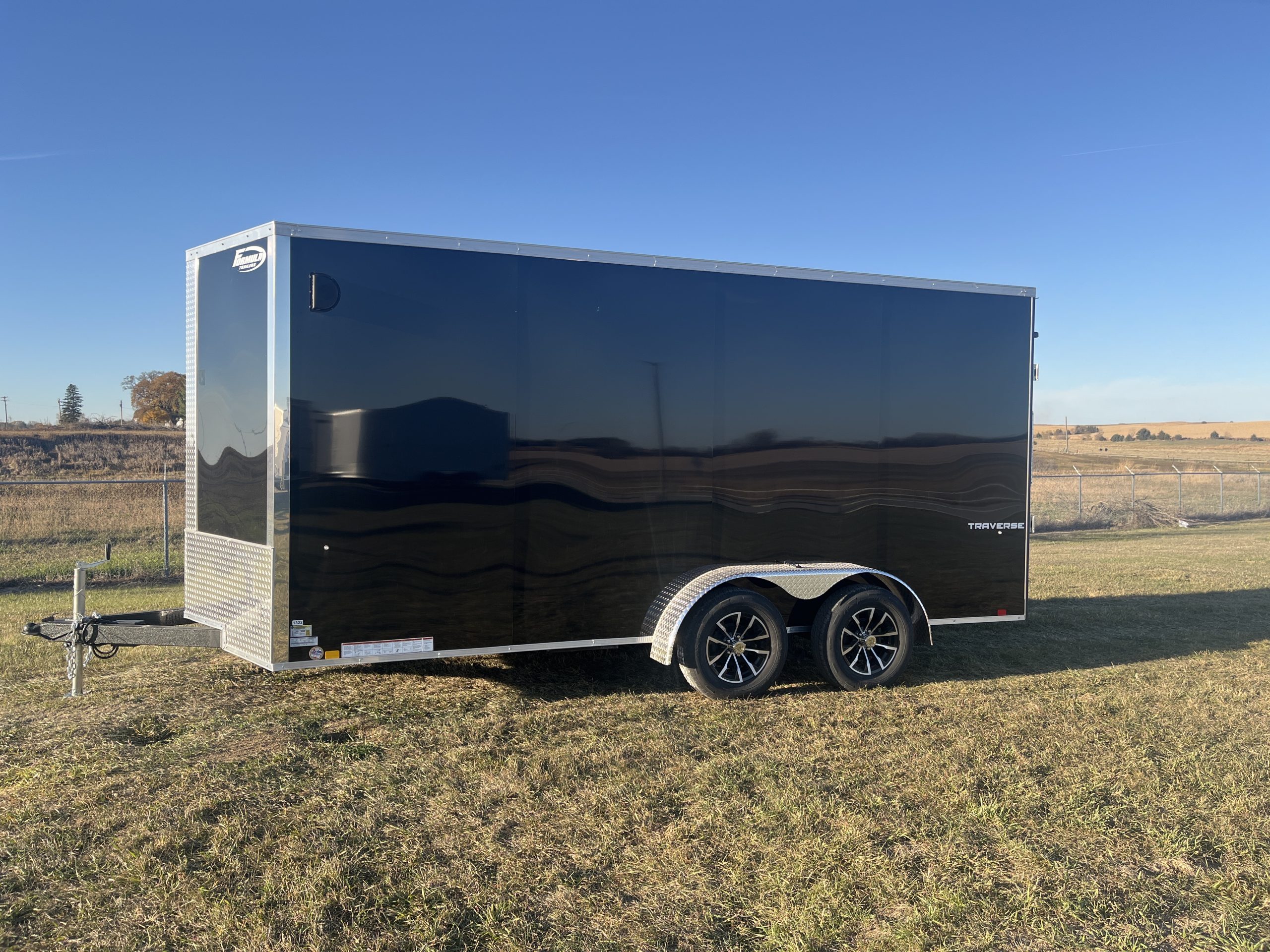 Formula 7K 16 FT Traverse Flat Top V-Nose Cargo Trailer