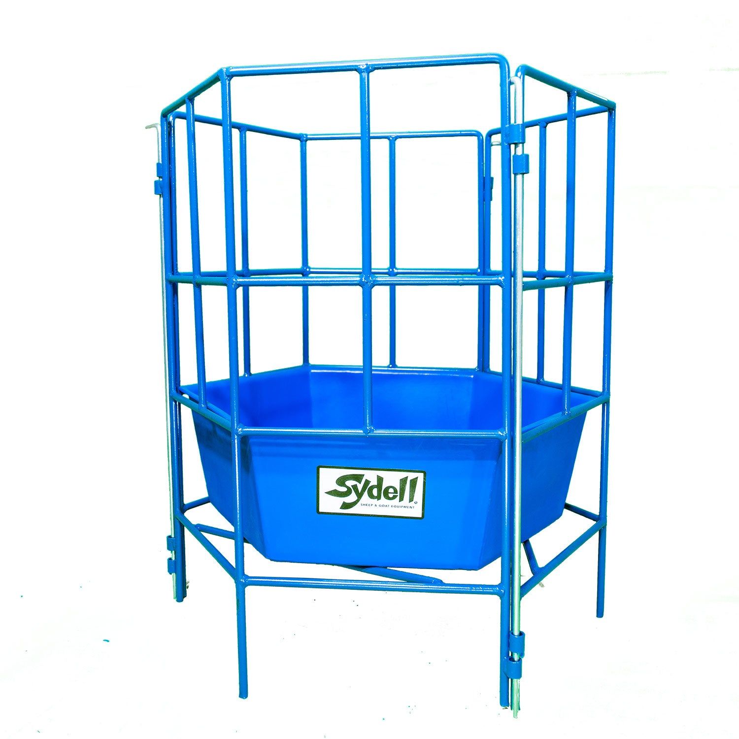 6-Sided Sectional Feeder with Poly Tub and Center Guard for Sheep & Goats