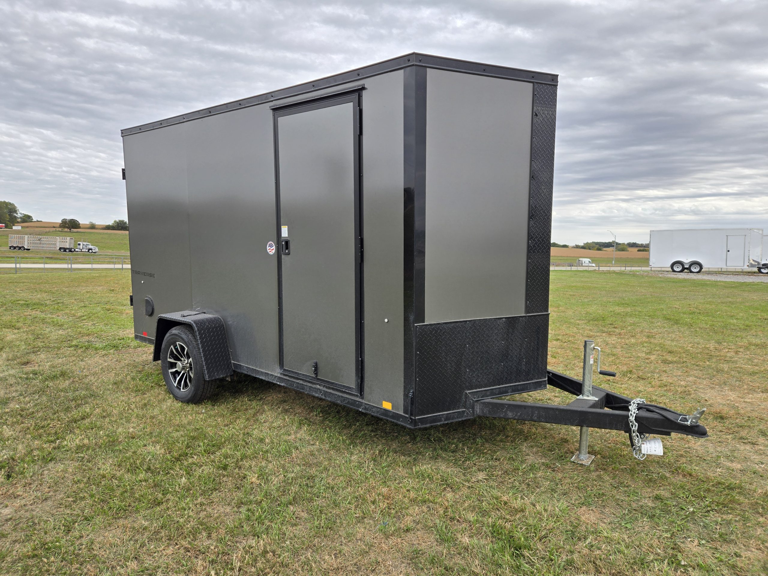Formula 3K 12 FT Traverse Flat Top V-Nose Cargo Trailer