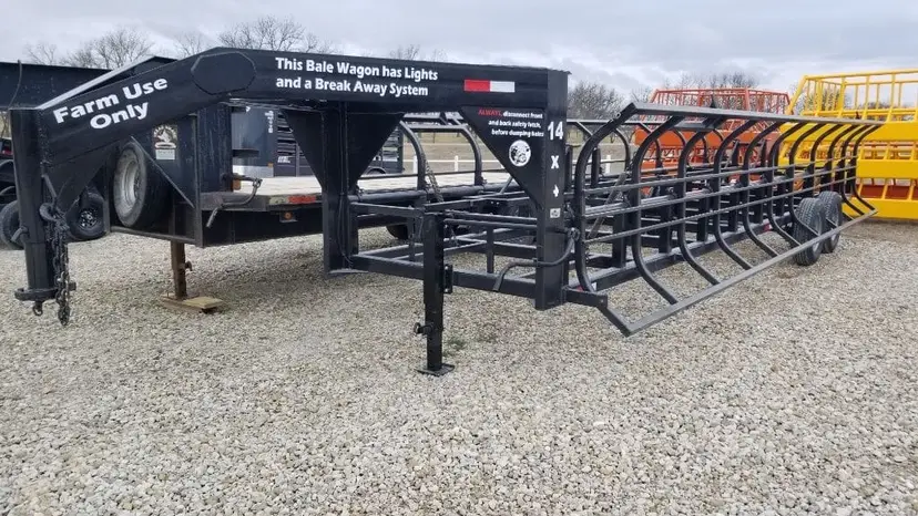 Industrias America 14 FT Manual Dump Hay Trailer