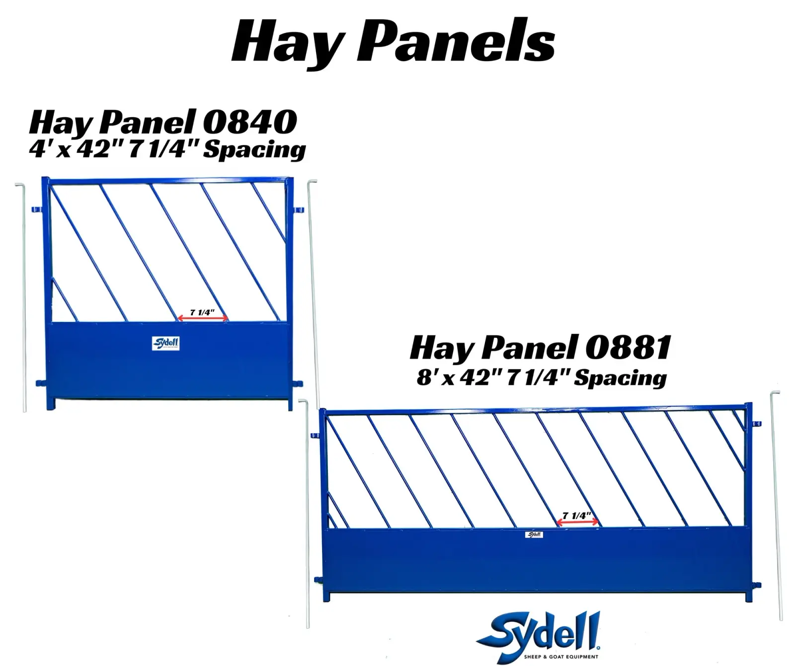 Hay Panel with Slant Openings for Sheep & Goats