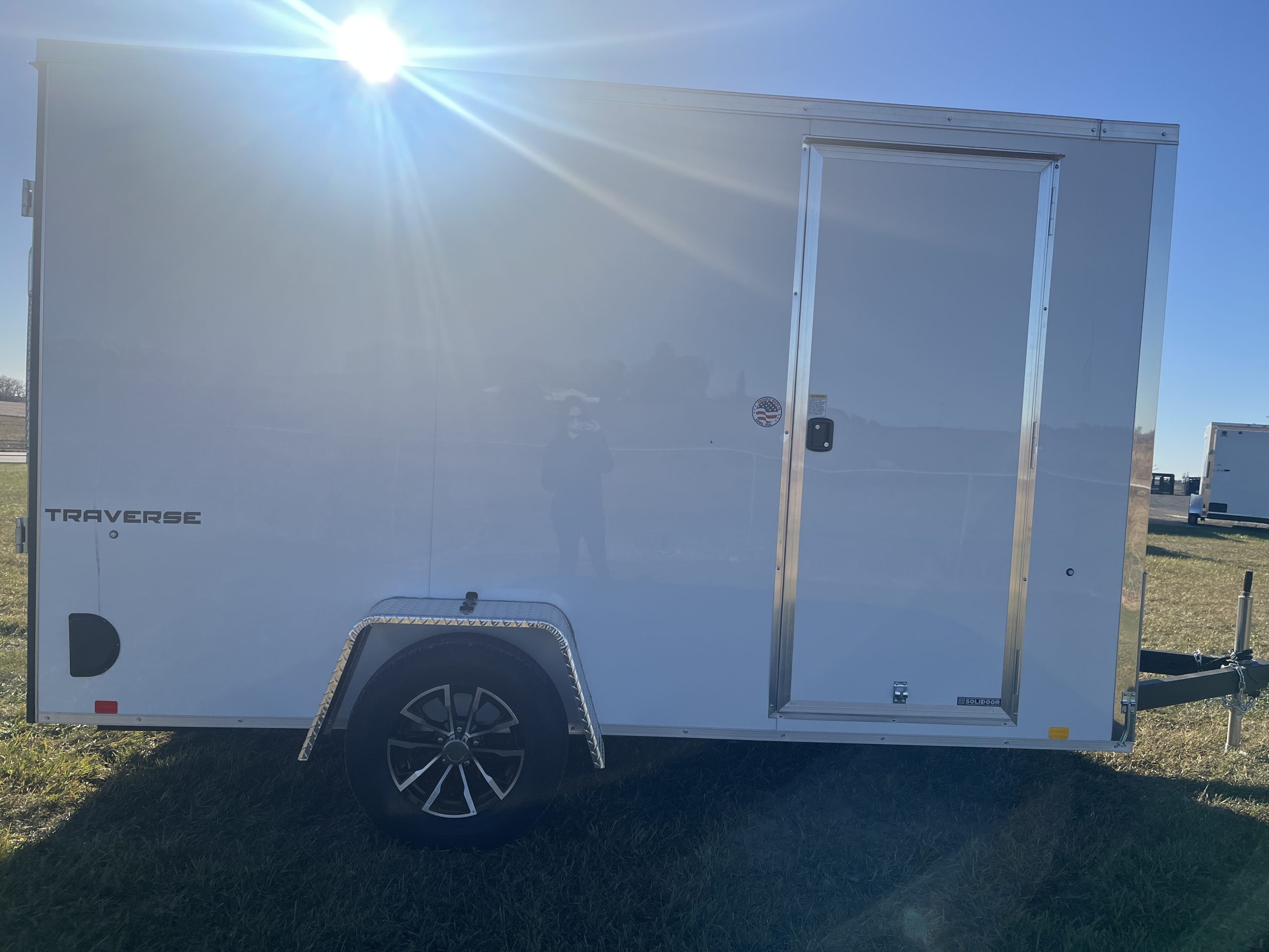 Formula 3K 12 FT Traverse Flat Top V-Nose Cargo Trailer