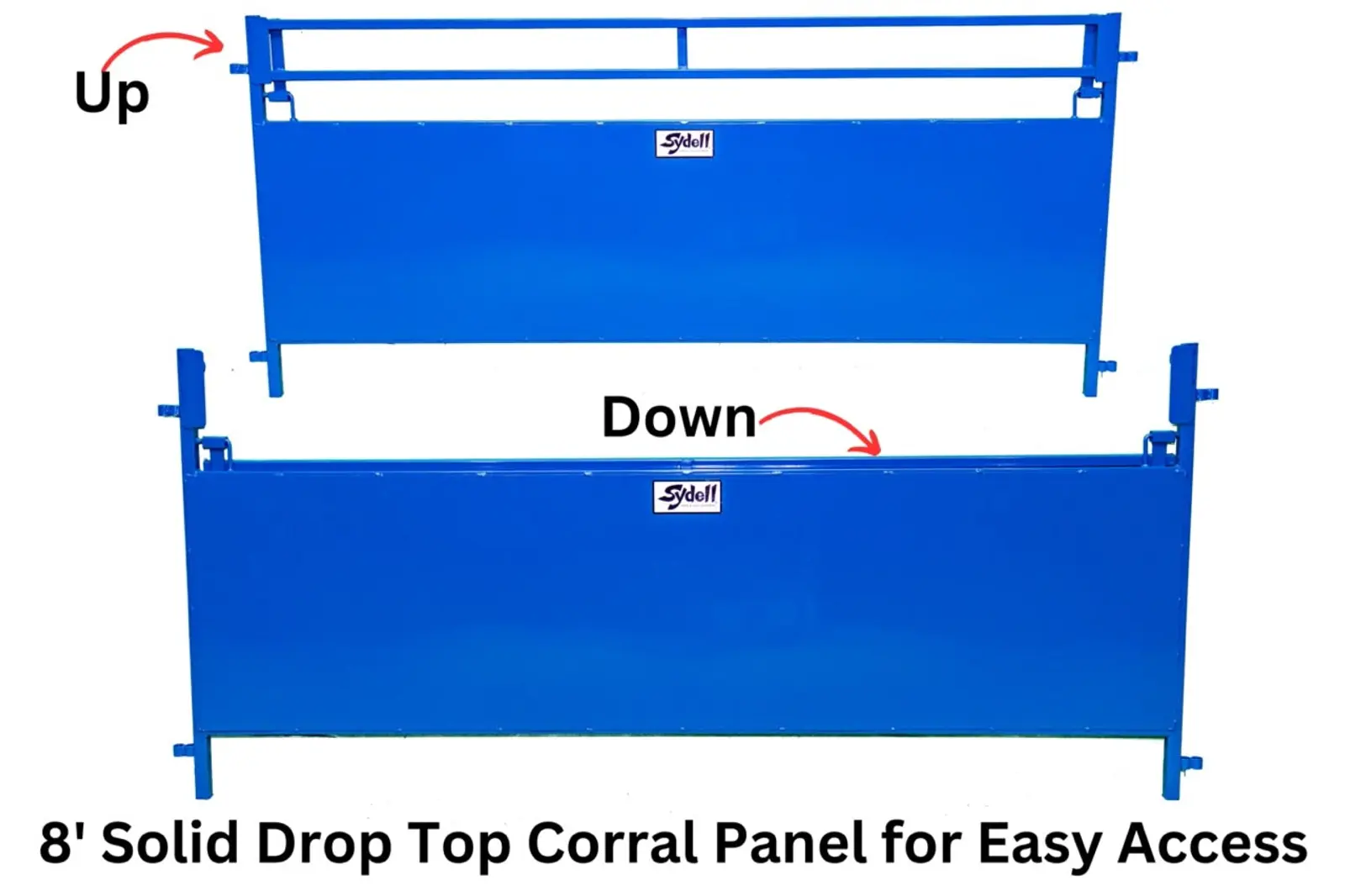 8' Solid Panel with 12" Drop Top for Sheep & Goats