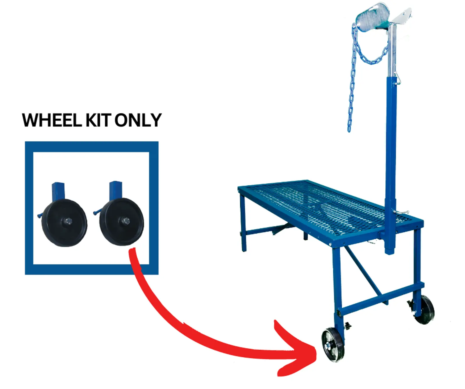 Wheel Kit - SHOWMAN’S BEST Stands & Milking Stanchions for Sheep & Goats