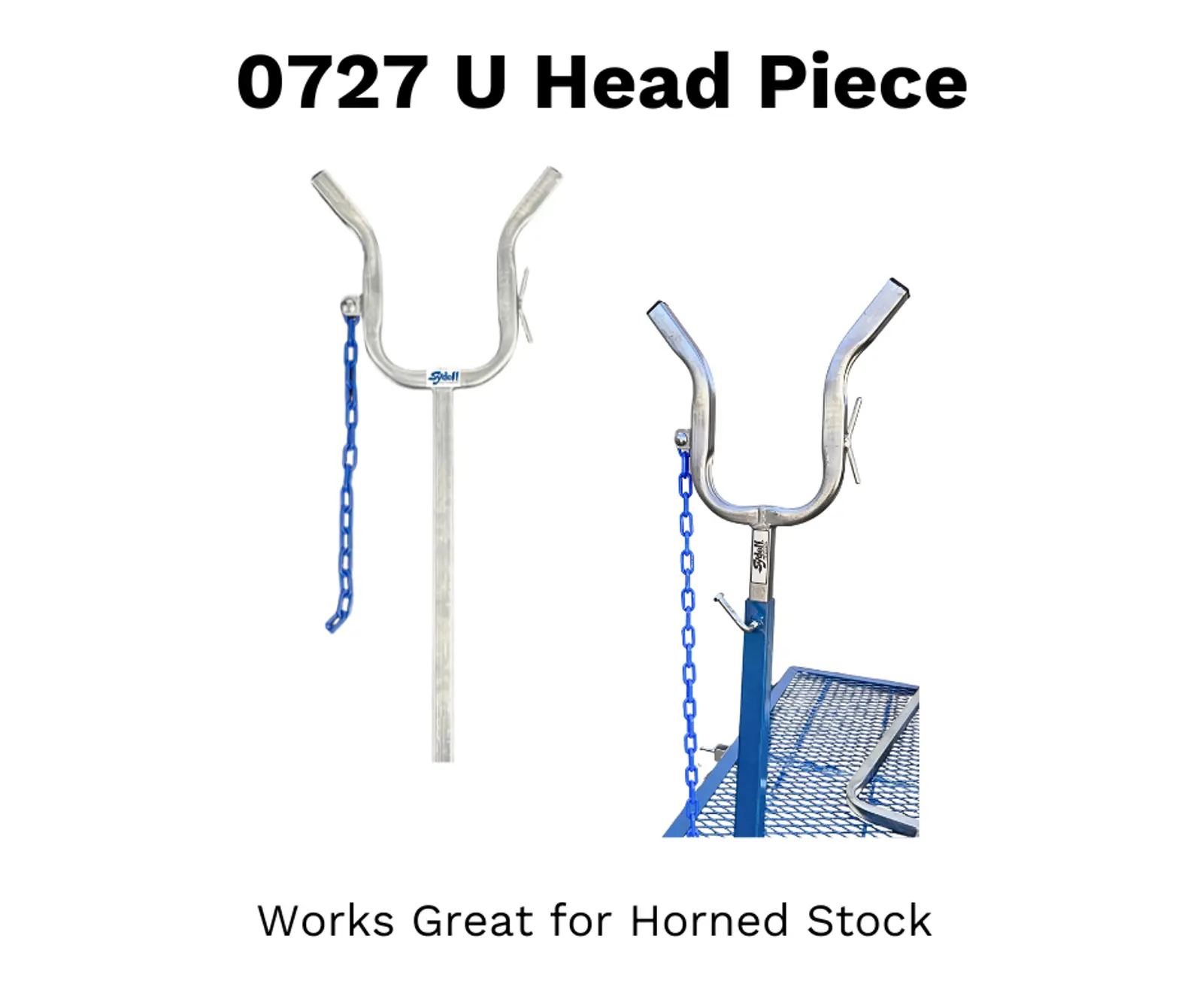 U Shaped Headpiece for Horned Stock 0727 for Sheep & Goats
