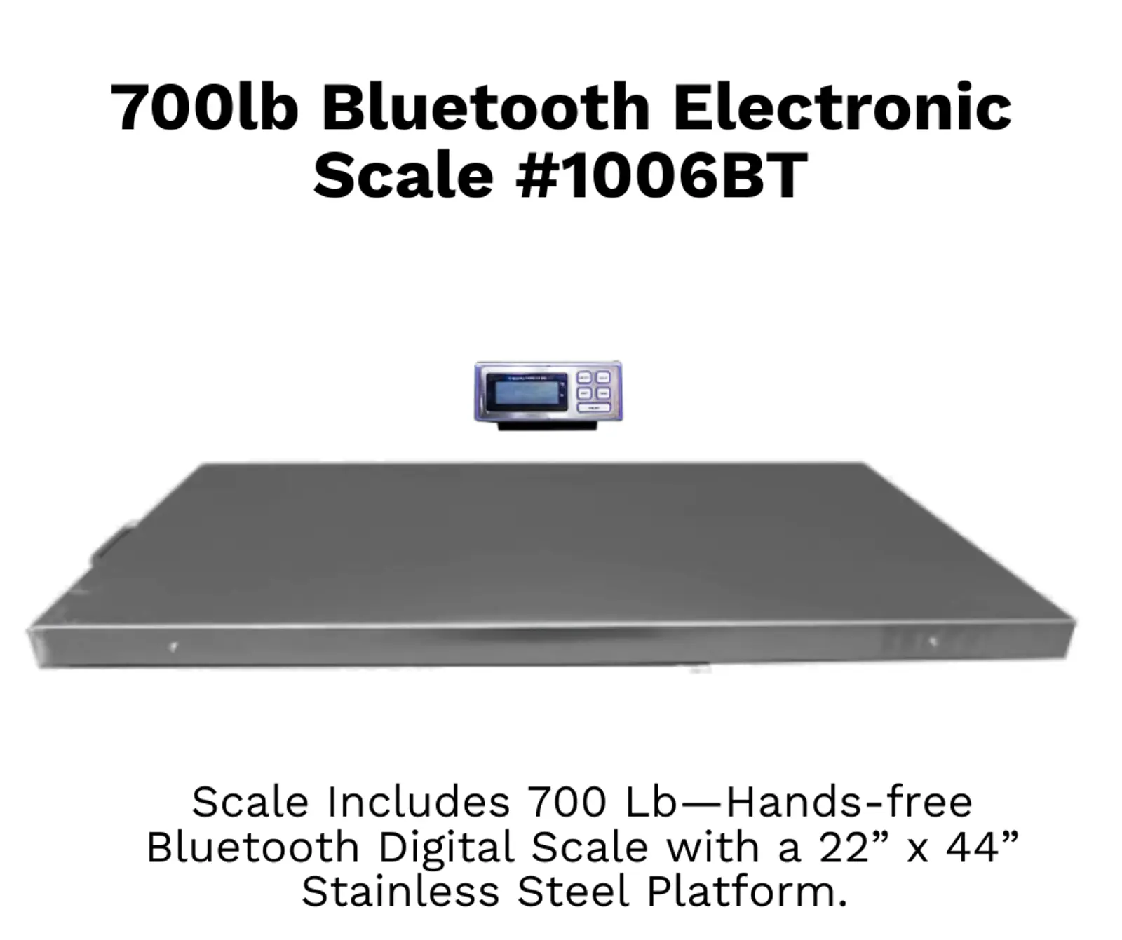 700lb Digital Bluetooth Animal Scale - Scale Only for Sheep & Goats