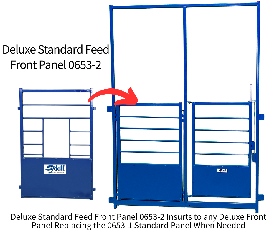 Feed and Water Front Panel for Deluxe Lambing and Kidding Pens for Sheep & Goats