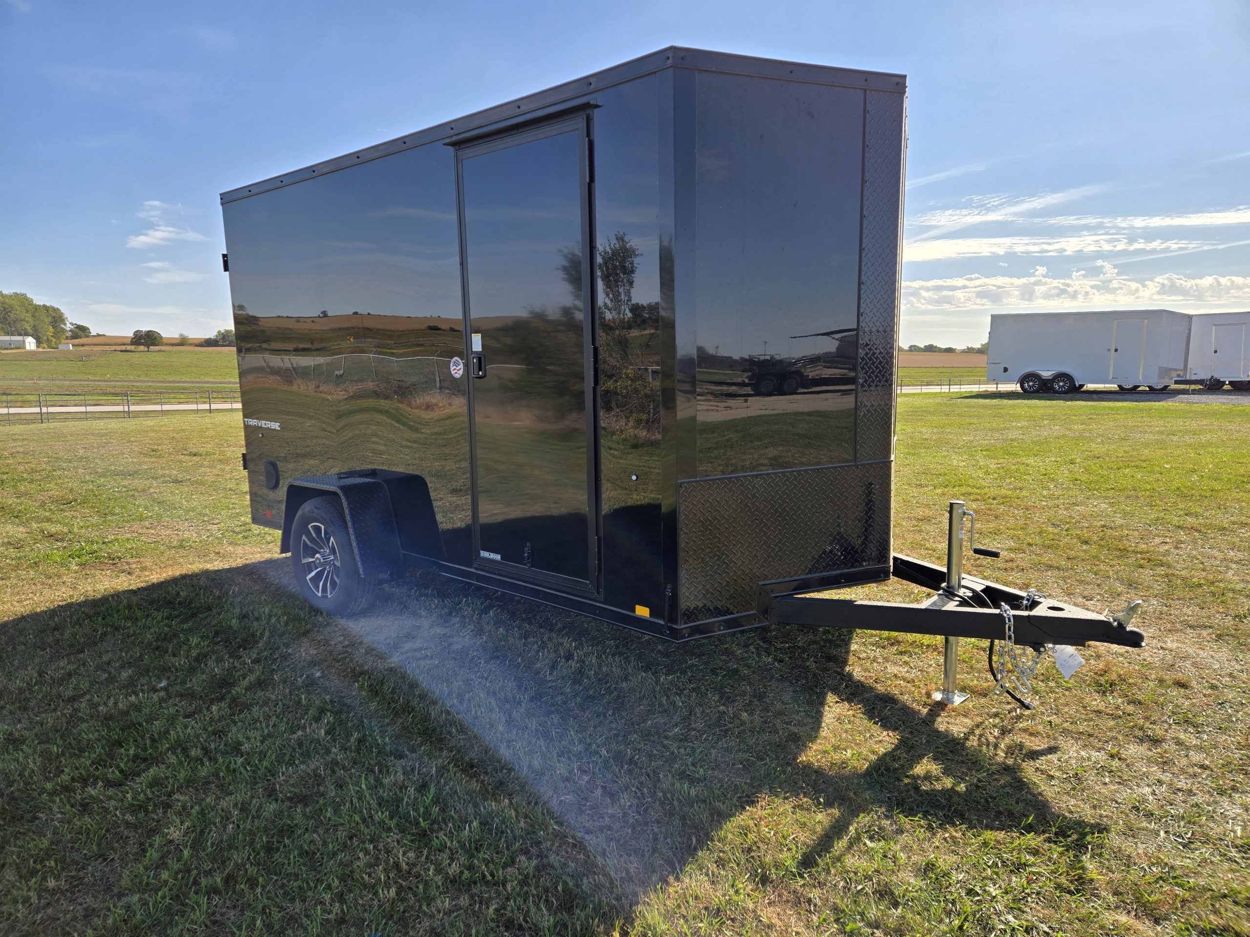 Formula 3K 12 FT Traverse Flat Top V-Nose Cargo Trailer