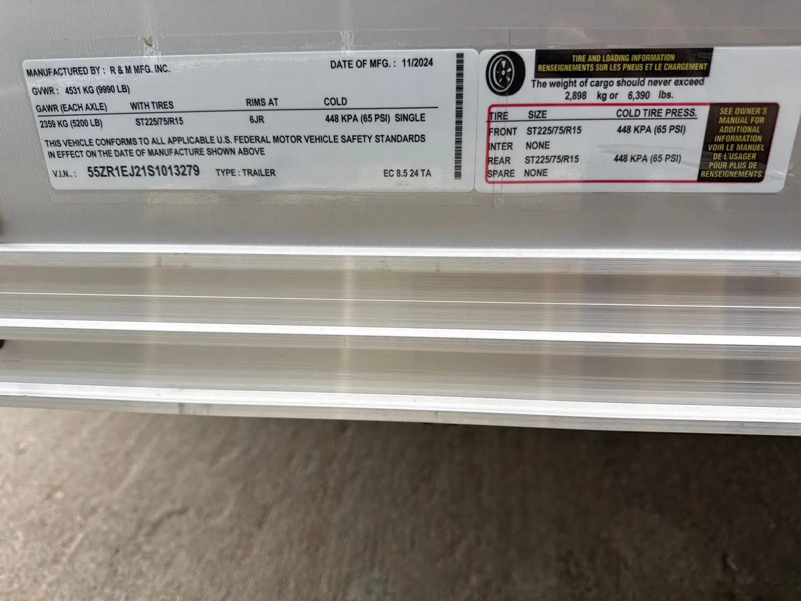 8.5x24 Cargo trailer IMG_5404.JPG