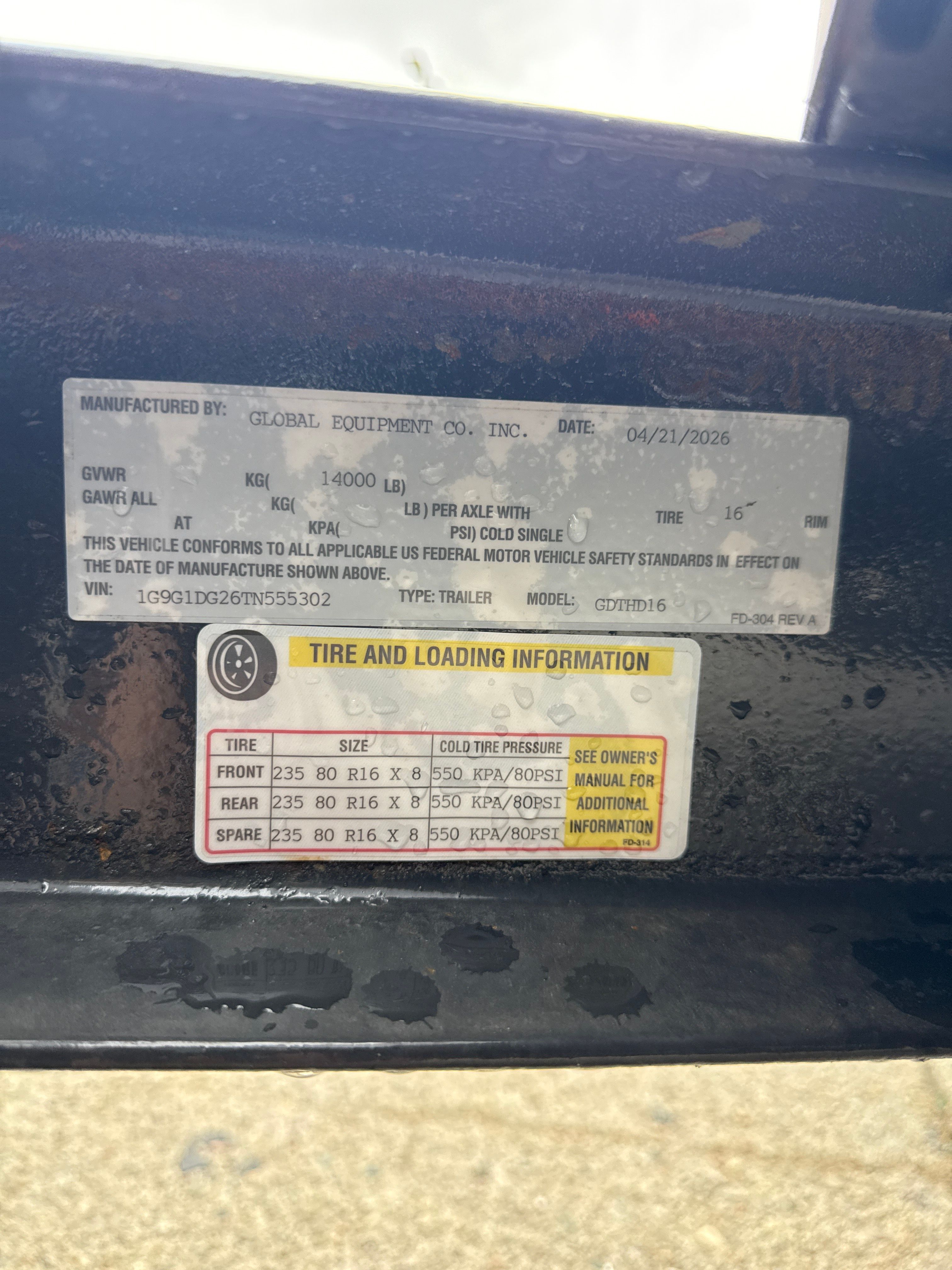 16' HD Dump Trailer IMG_5429.JPG