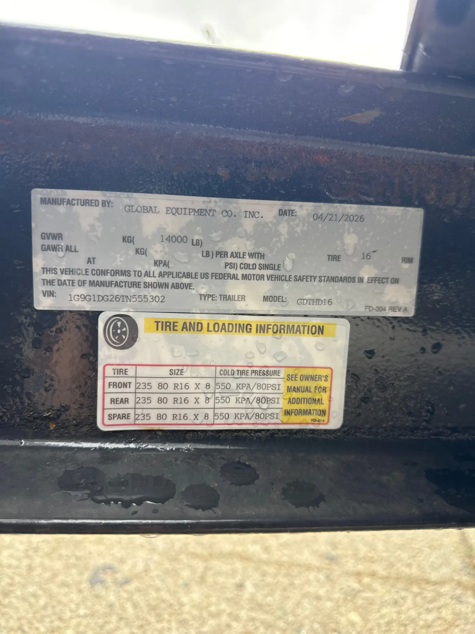 16' HD Dump Trailer IMG_5429.JPG