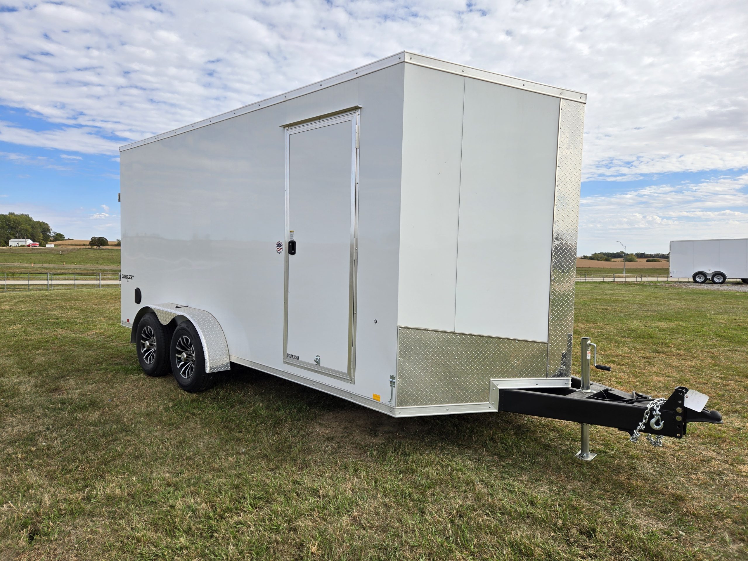 Formula 10K 16 FT Conquest Flat Top Sloped V-Nose Cargo Trailer