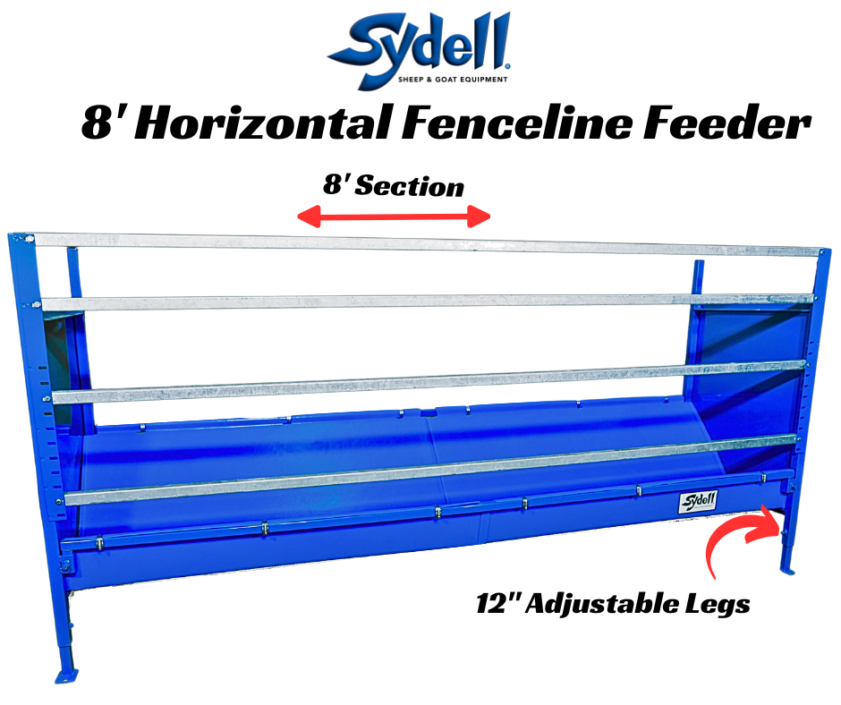 Starter Horizontal Fenceline Feeders for Sheep & Goats