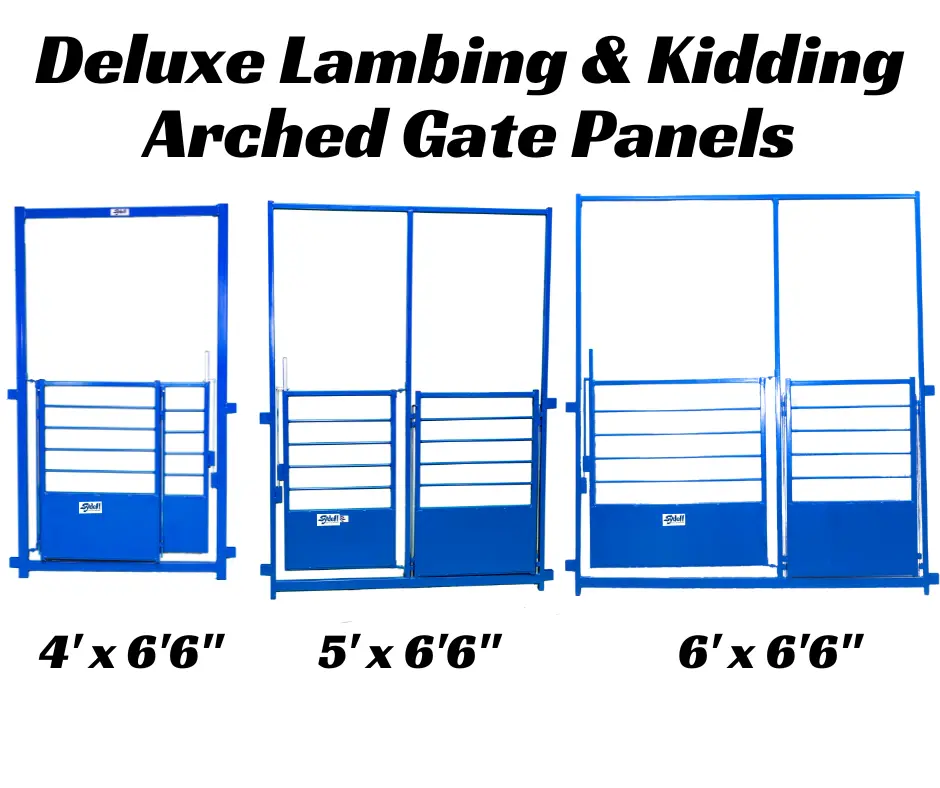 Deluxe Arched Front Gate Panel for Lambing & Kidding Pens for Sheep & Goats