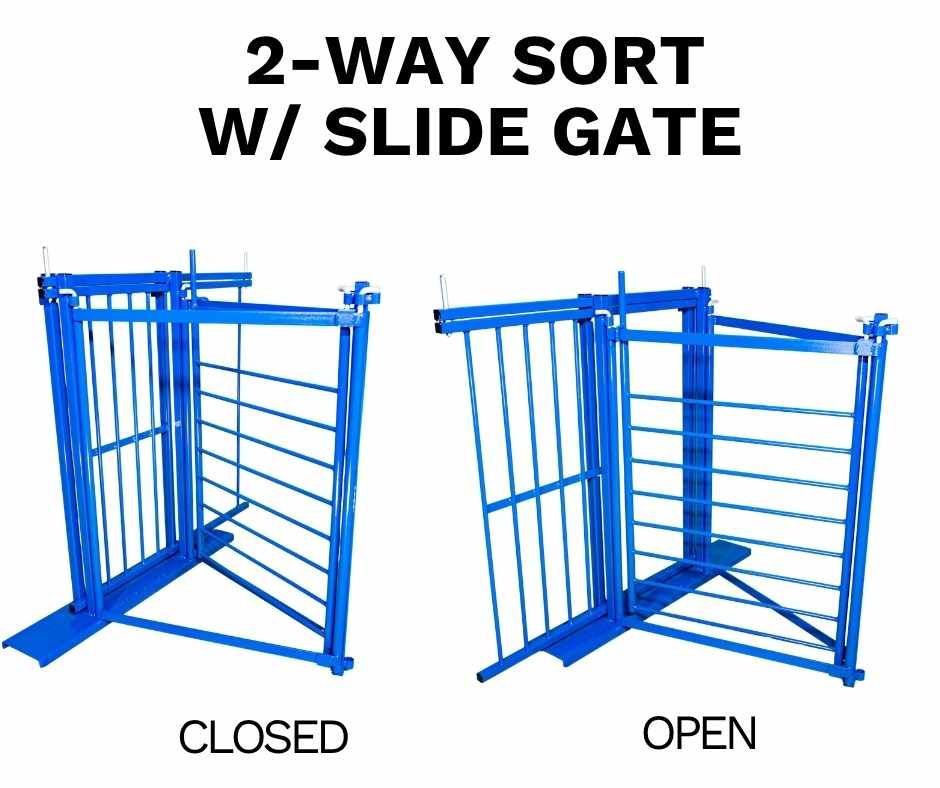 2-Way Sort gate W/slide gate for Sheep & Goats