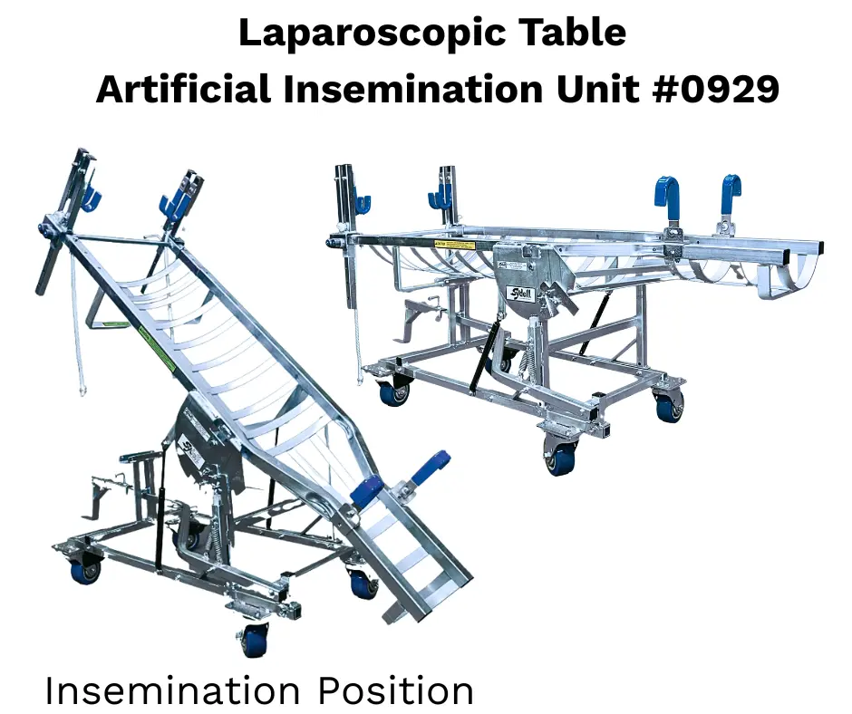 Laparoscopic Table Artificial Insemination Unit #0929 for Sheep & Goats