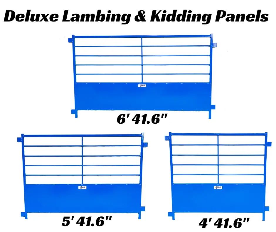 Deluxe Lambing & Kidding Panel with 18" Draft Guard for Sheep & Goats