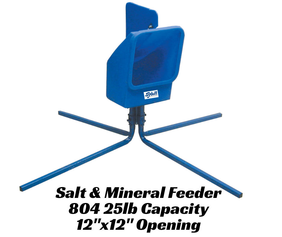 25 lb Salt & Mineral Feeder with 4-Leg Base for Sheep, Goats & Livestock
