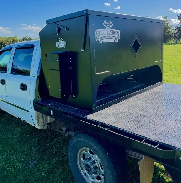 Stull Feeders 2100 LBS Grain Cube Full Size Truck Auger Feed Hopper
