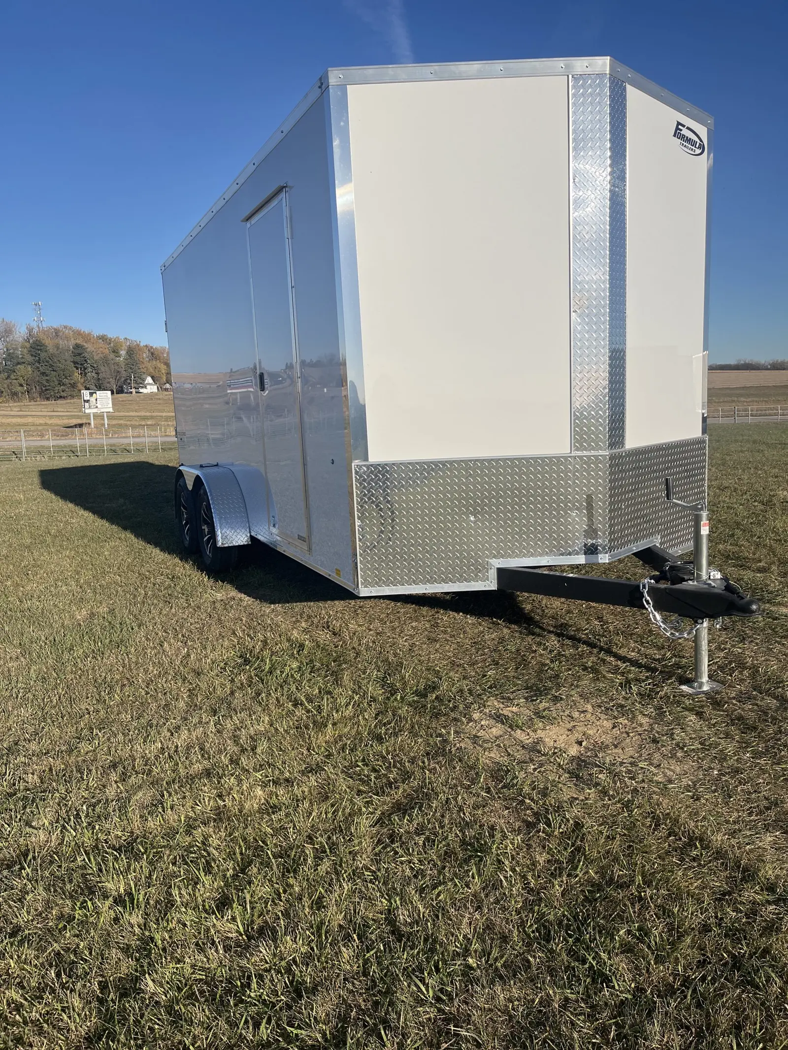 Formula 7K 16 FT Traverse Flat Top V-Nose Cargo Trailer