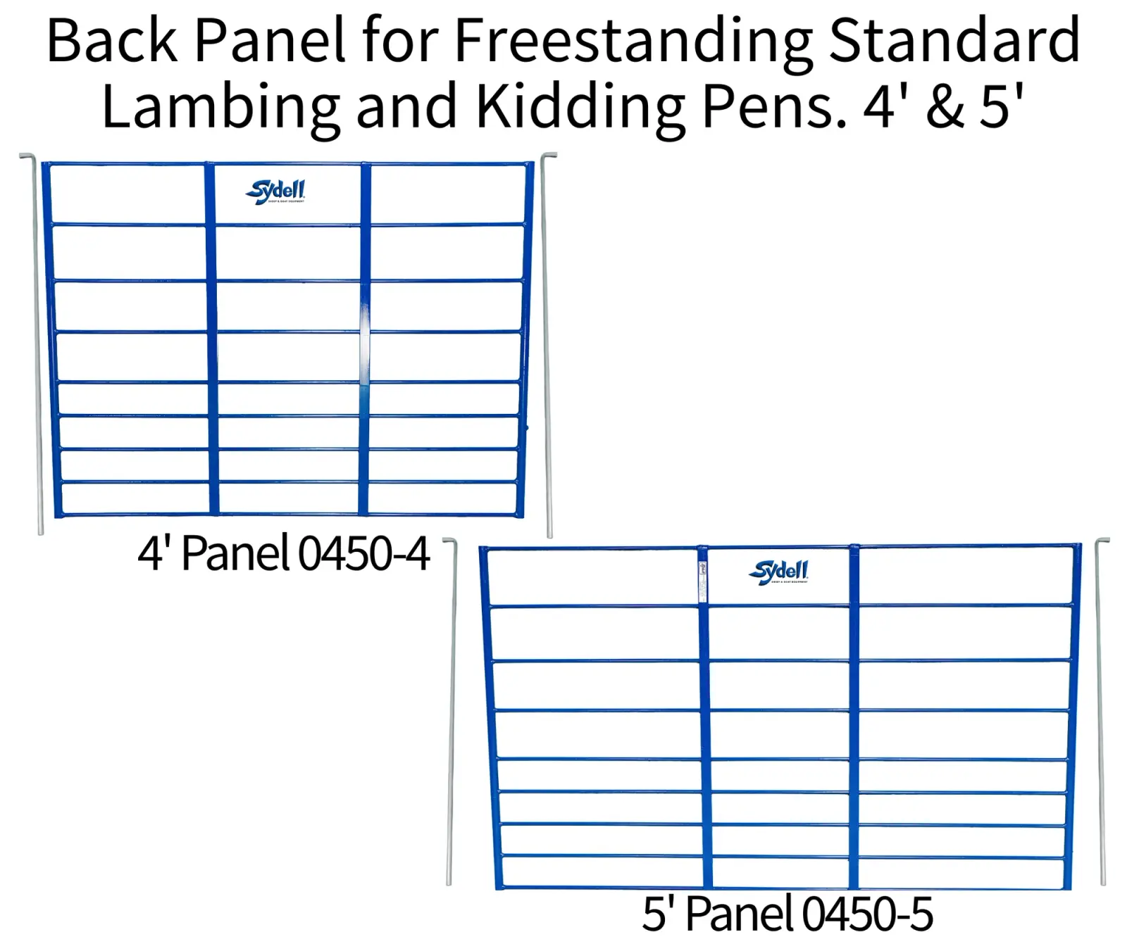 All Bar Back Panel with 2 Drop Pins for Freestanding Lambing and Kidding Pens for Sheep & Goats