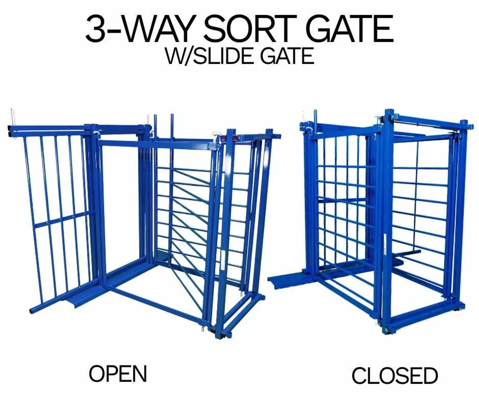 3-Way Sort with 0980 Slide Gate for Sheep & Goats
