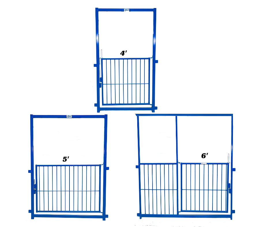 Multi-Species Livestock Arched Front Gates for Fair Show Pens for Sheep, Goats & Livestock