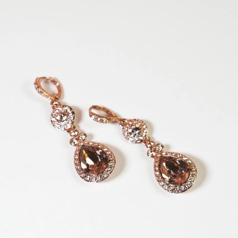 Diamond drop earrings