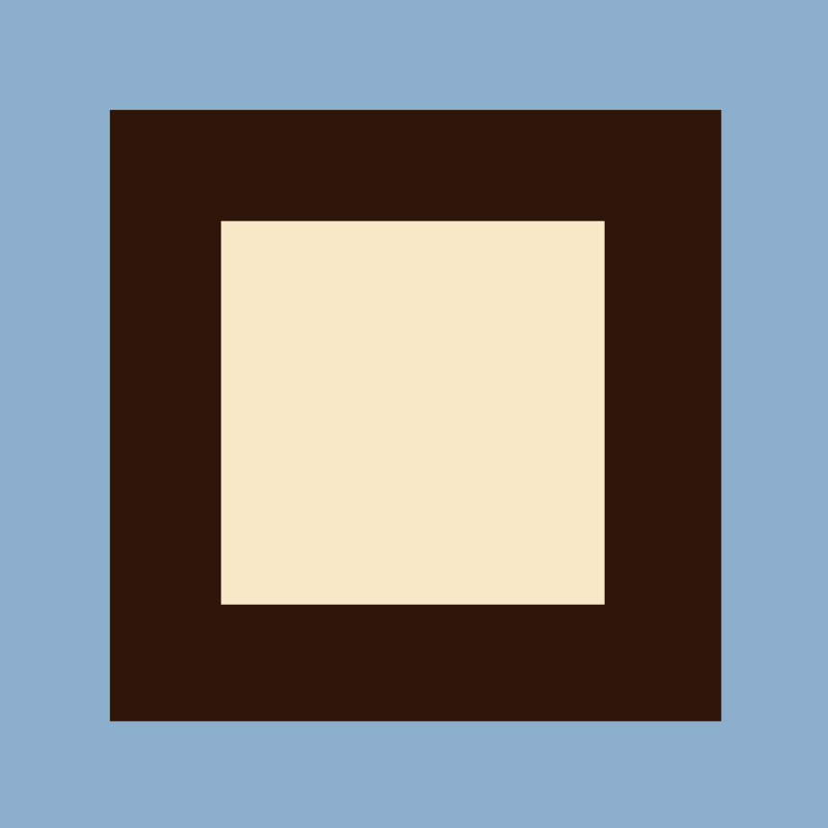 three rectangles of different colors