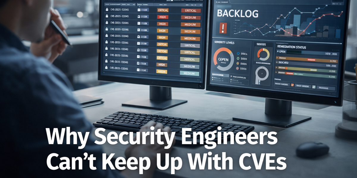 Why Security Engineers Can’t Keep Up With CVEs — and It’s Not a Detection Problem