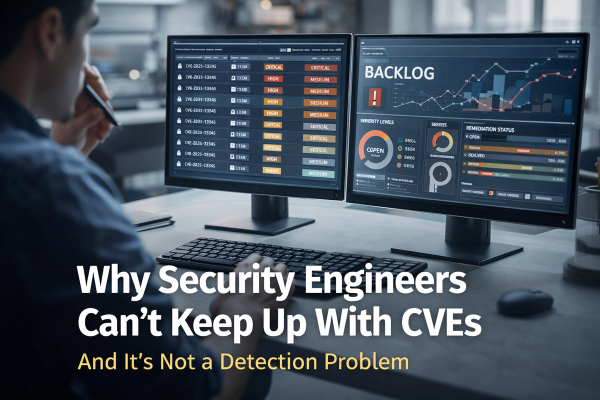 Why Security Engineers Can’t Keep Up With CVEs — and It’s Not a Detection Problem