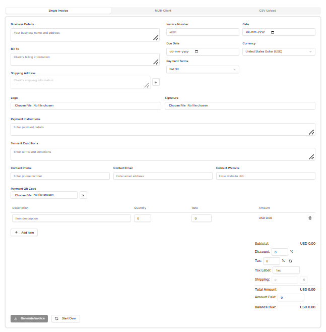 image of eInvoice Generator