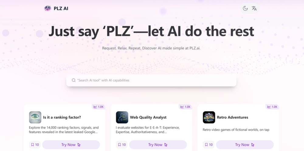 image of Plz.ai: AI Tool Directory