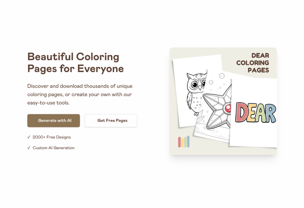 image of Dear Coloring Pages