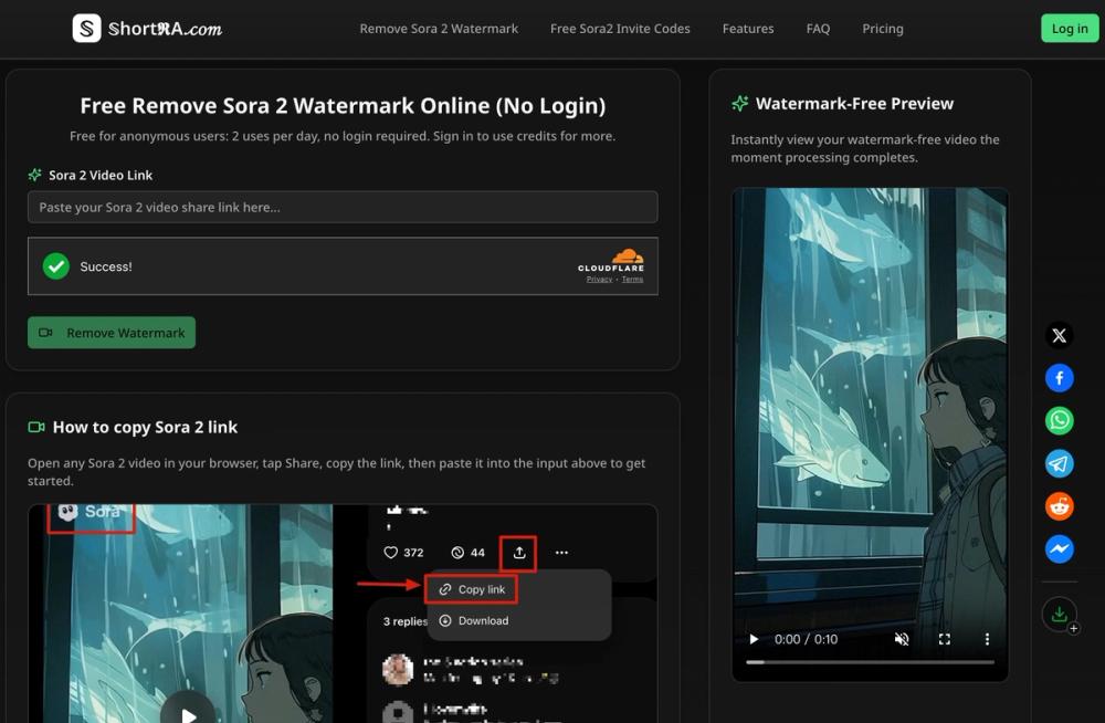 image of ShortRA - Free Watermark Removal