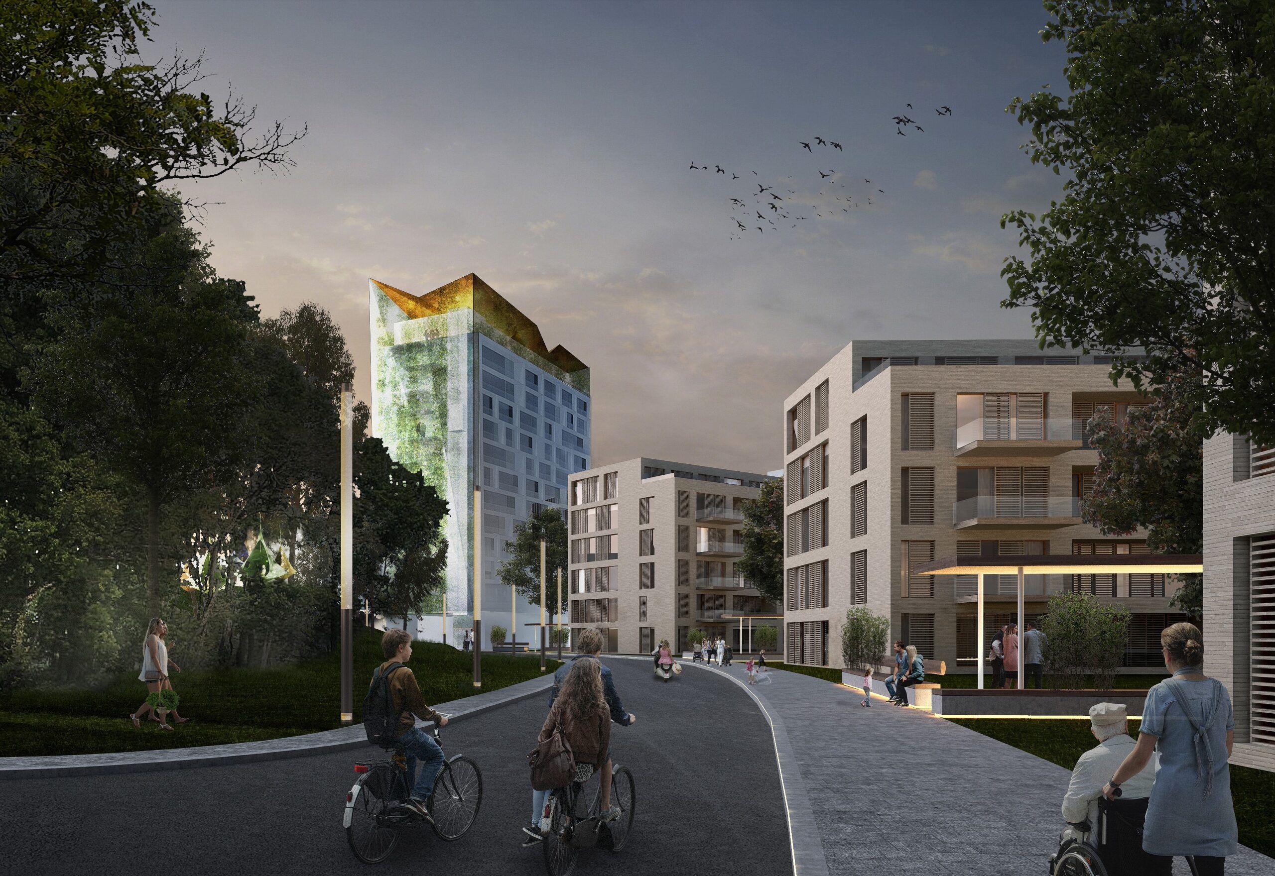 Diakonhjemmet hage illustrasjon