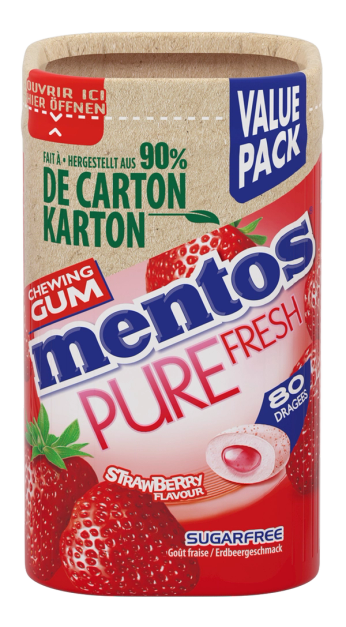 Distributeur de chewing-gum goût fruits - Rouge - 300g