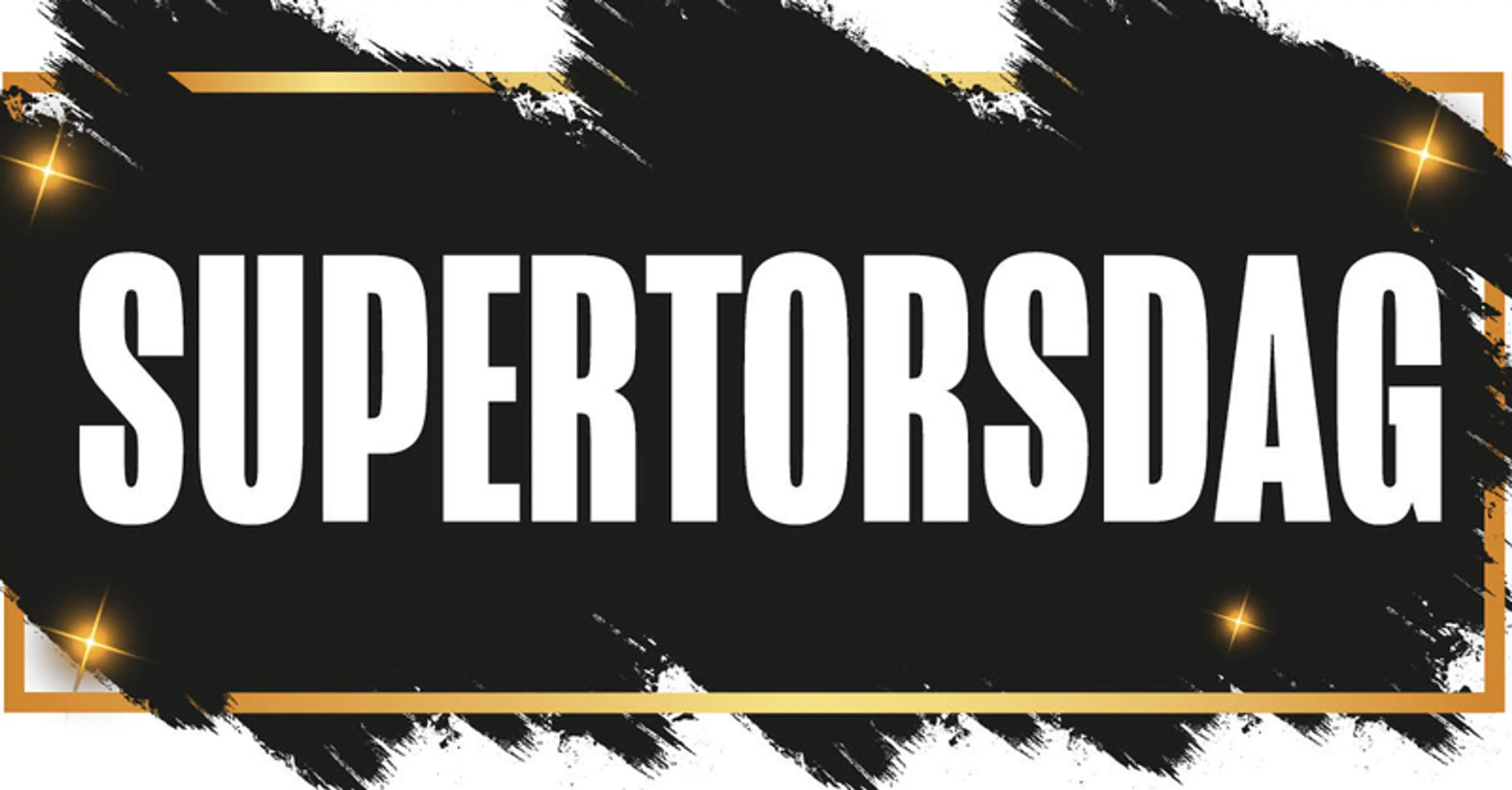 Bildet viser teksten "supertorsdag"