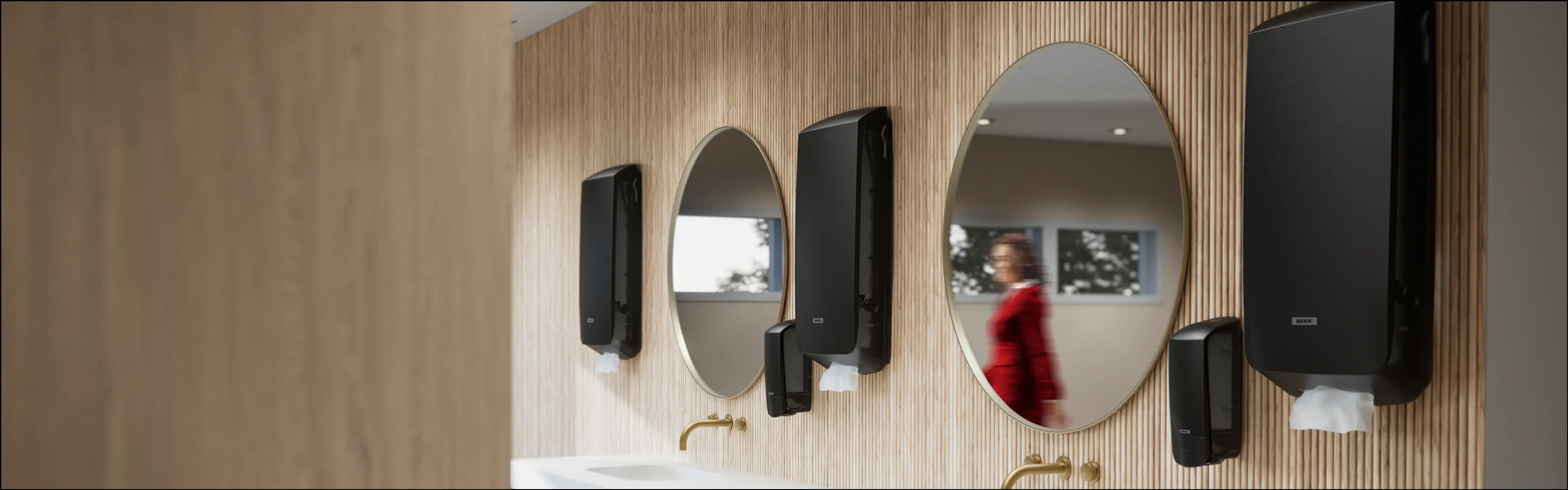 Toalettrom med Katrin produkter