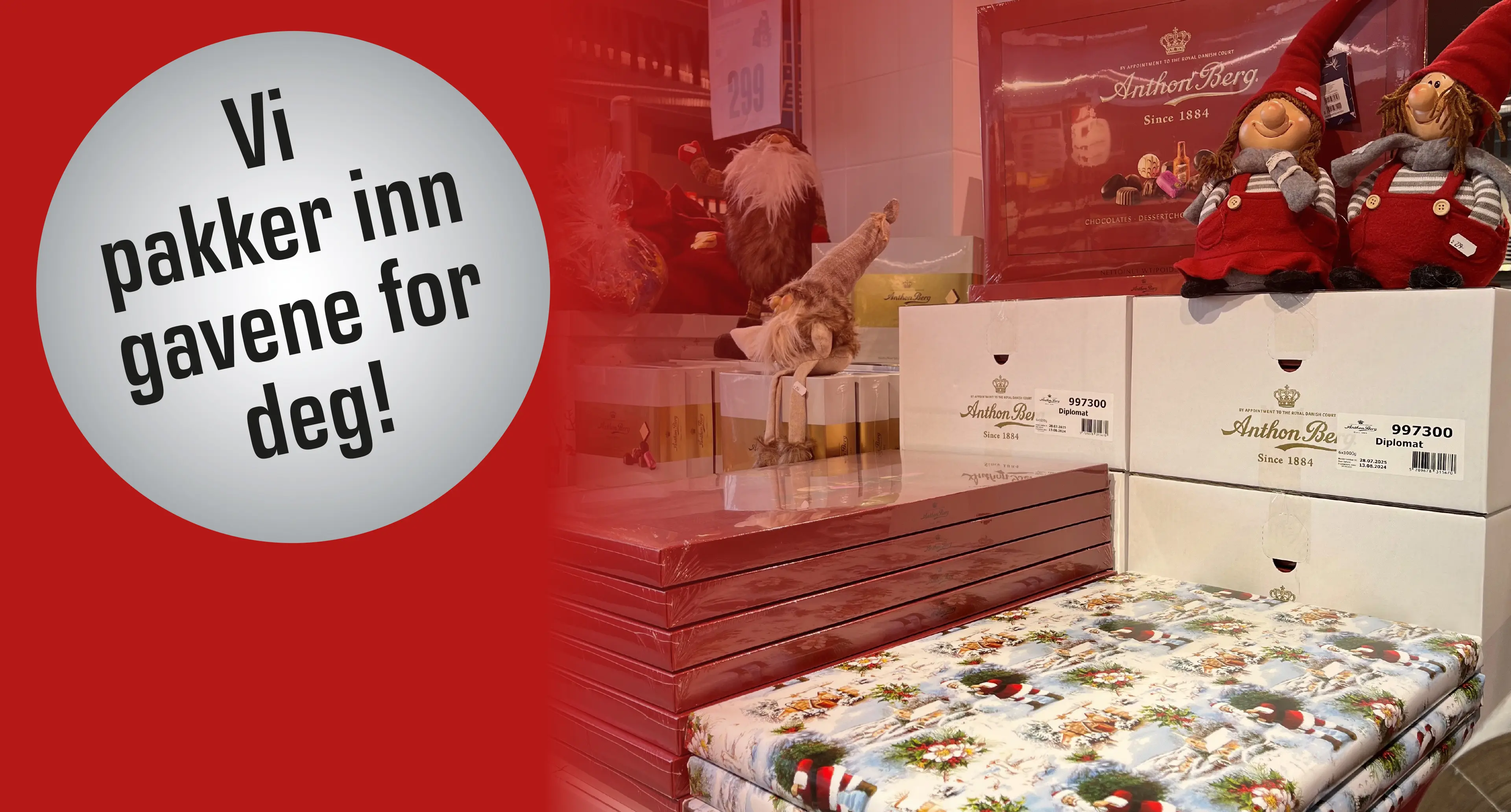 Bestill årets julegaver i butikkene våre