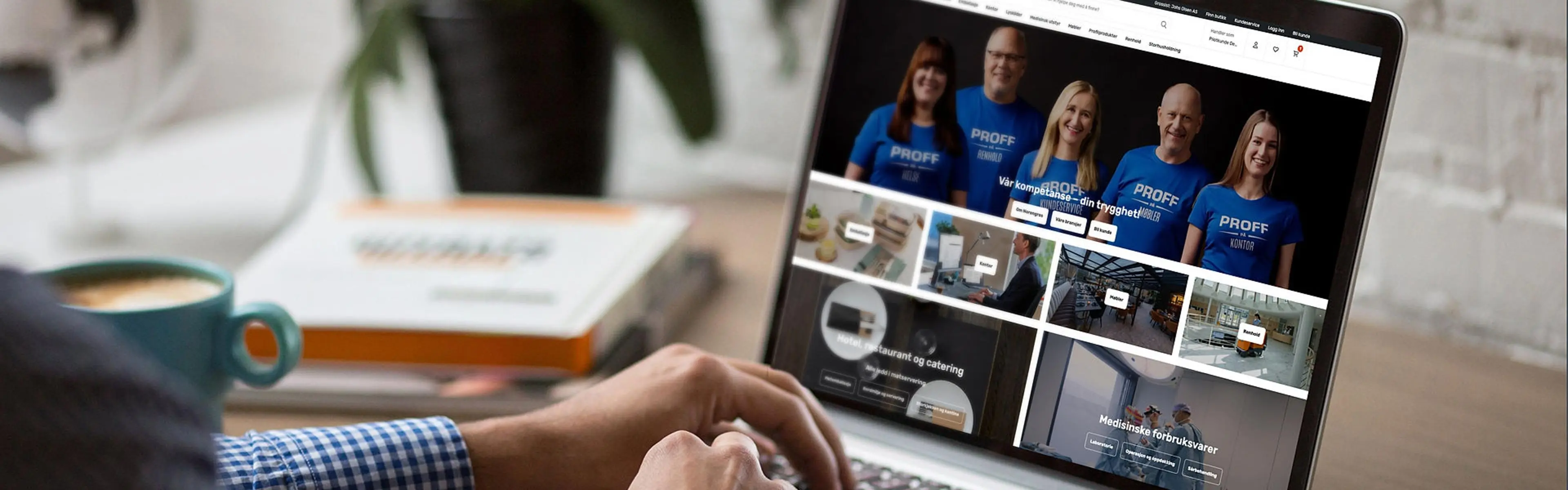 Norengros nettbutikk mockup