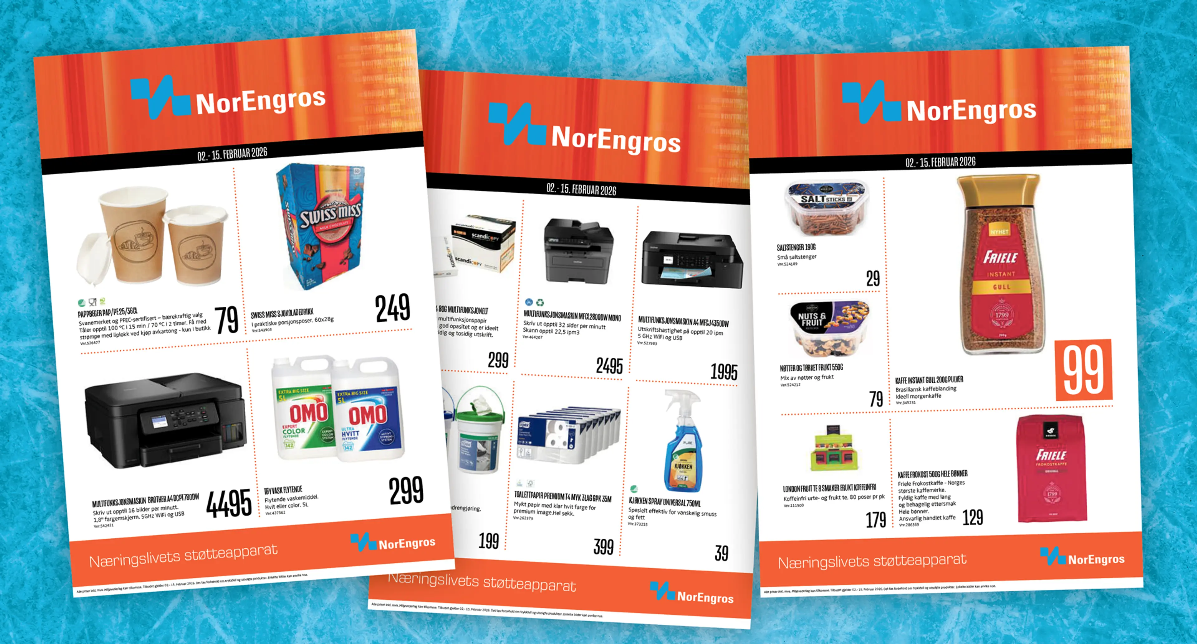 Bildet viser miniatyrbilder av kampanjebladet