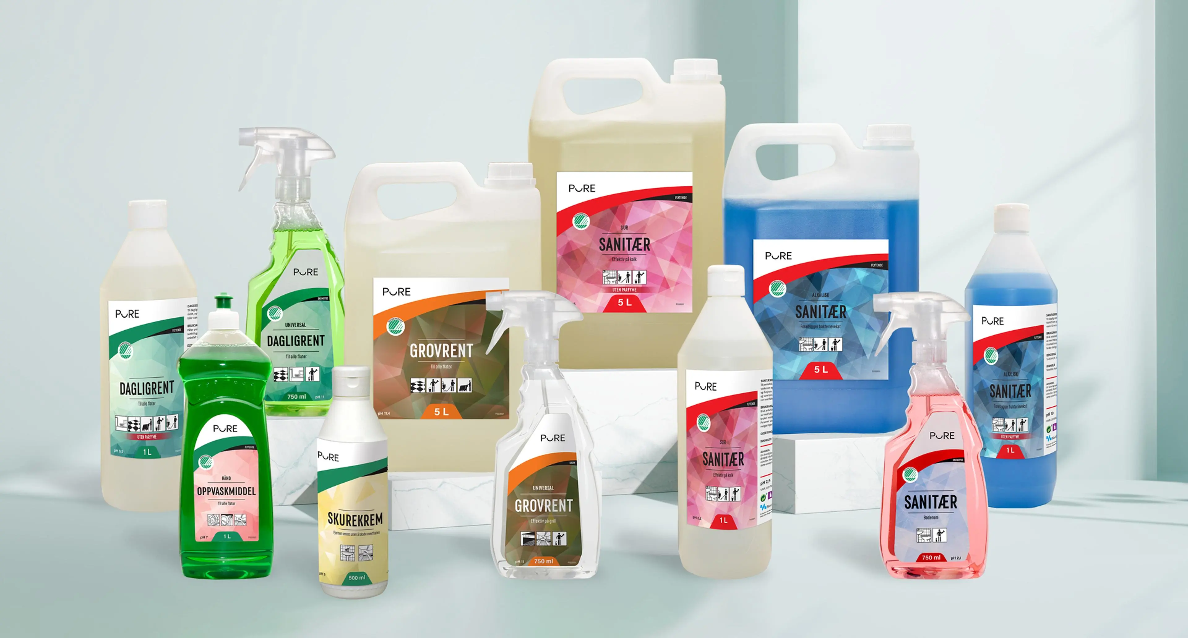 Pure renholdsprodukter