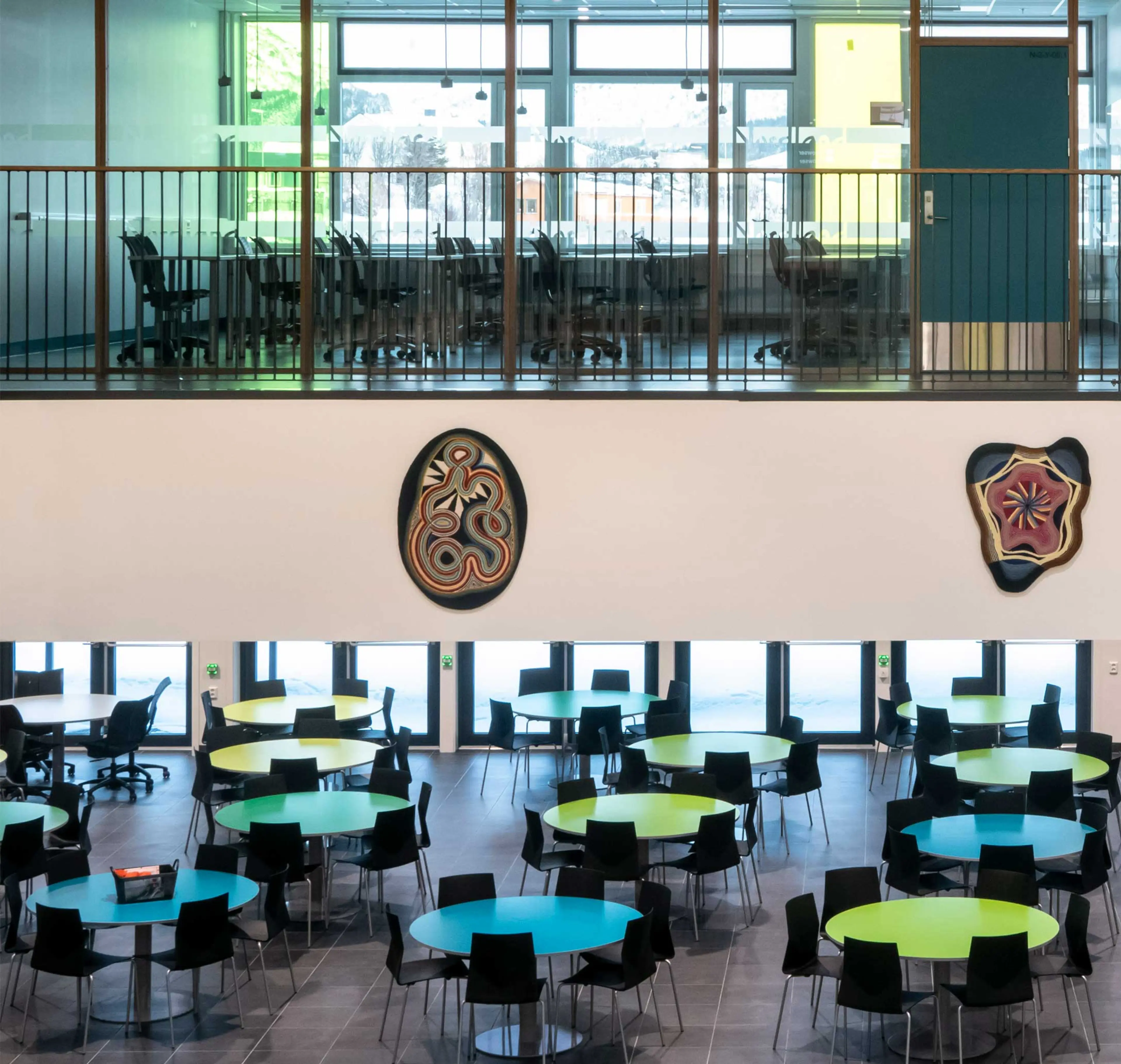 Møbler på Vest-Lofoten VGS, levert av Norengros NB Engrosd