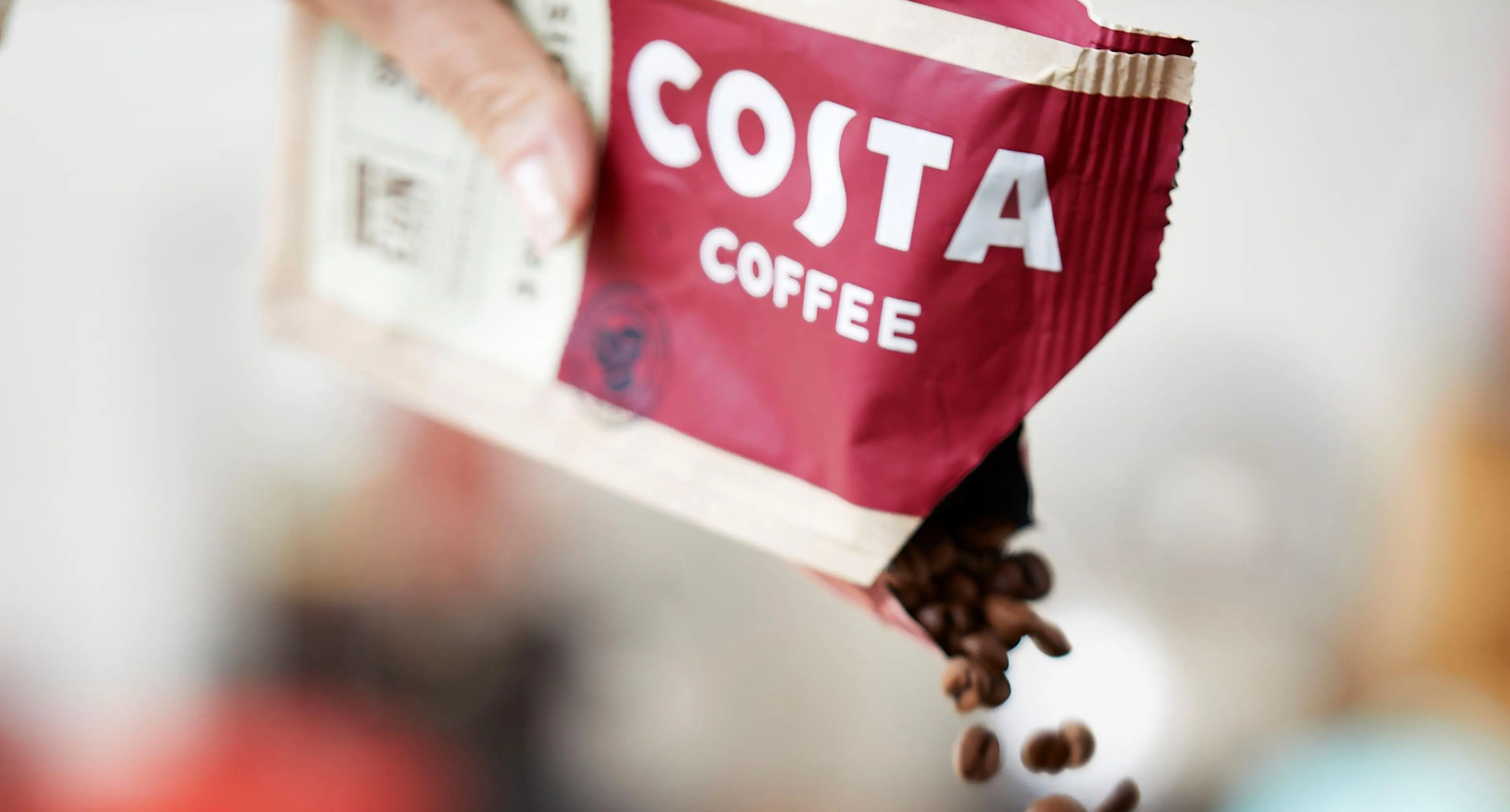 Pose med kaffe fra Costa