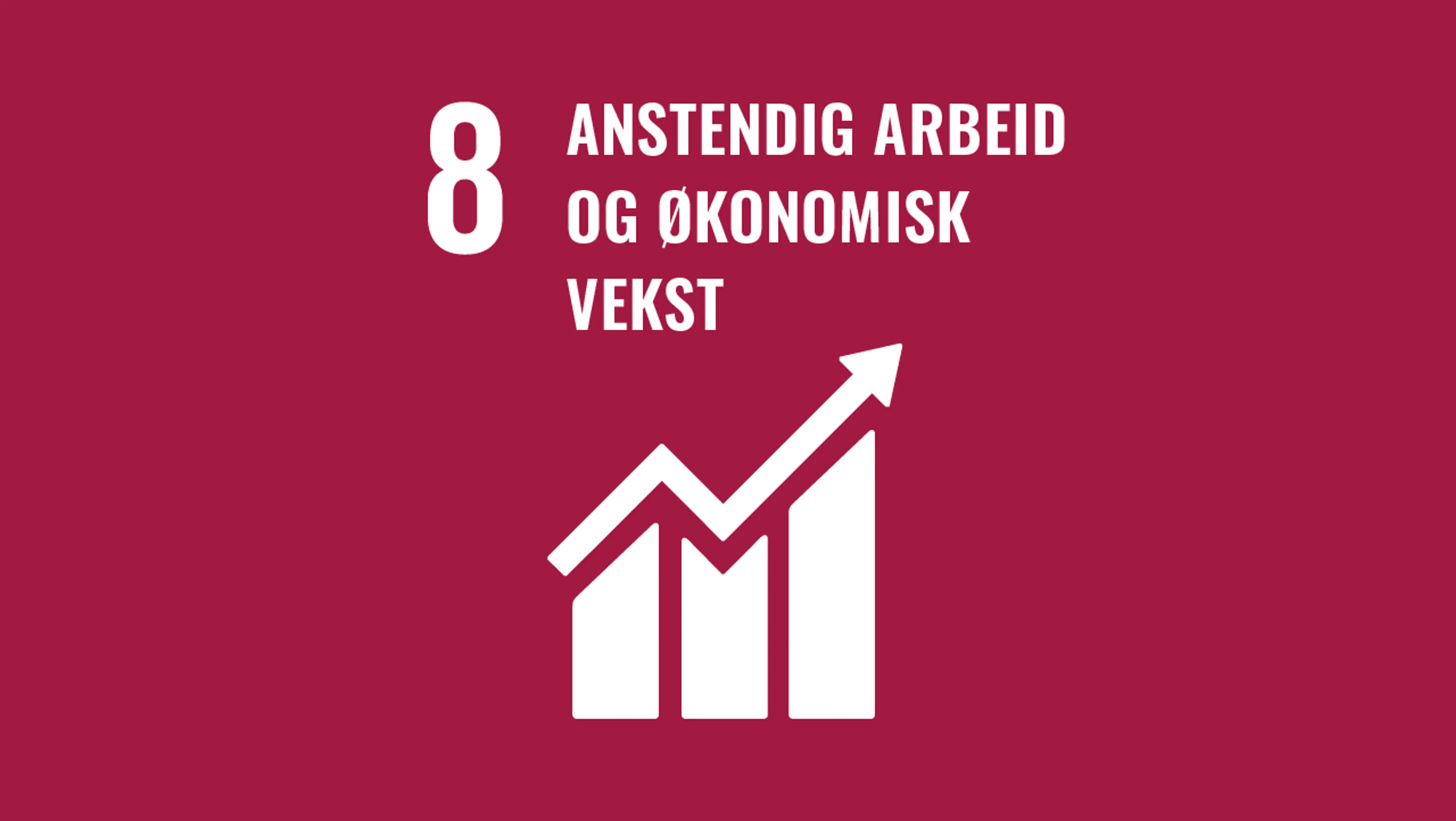 FNs bærekraftsmål nr. 8 Anstedning arbeid og økonomisk vekst