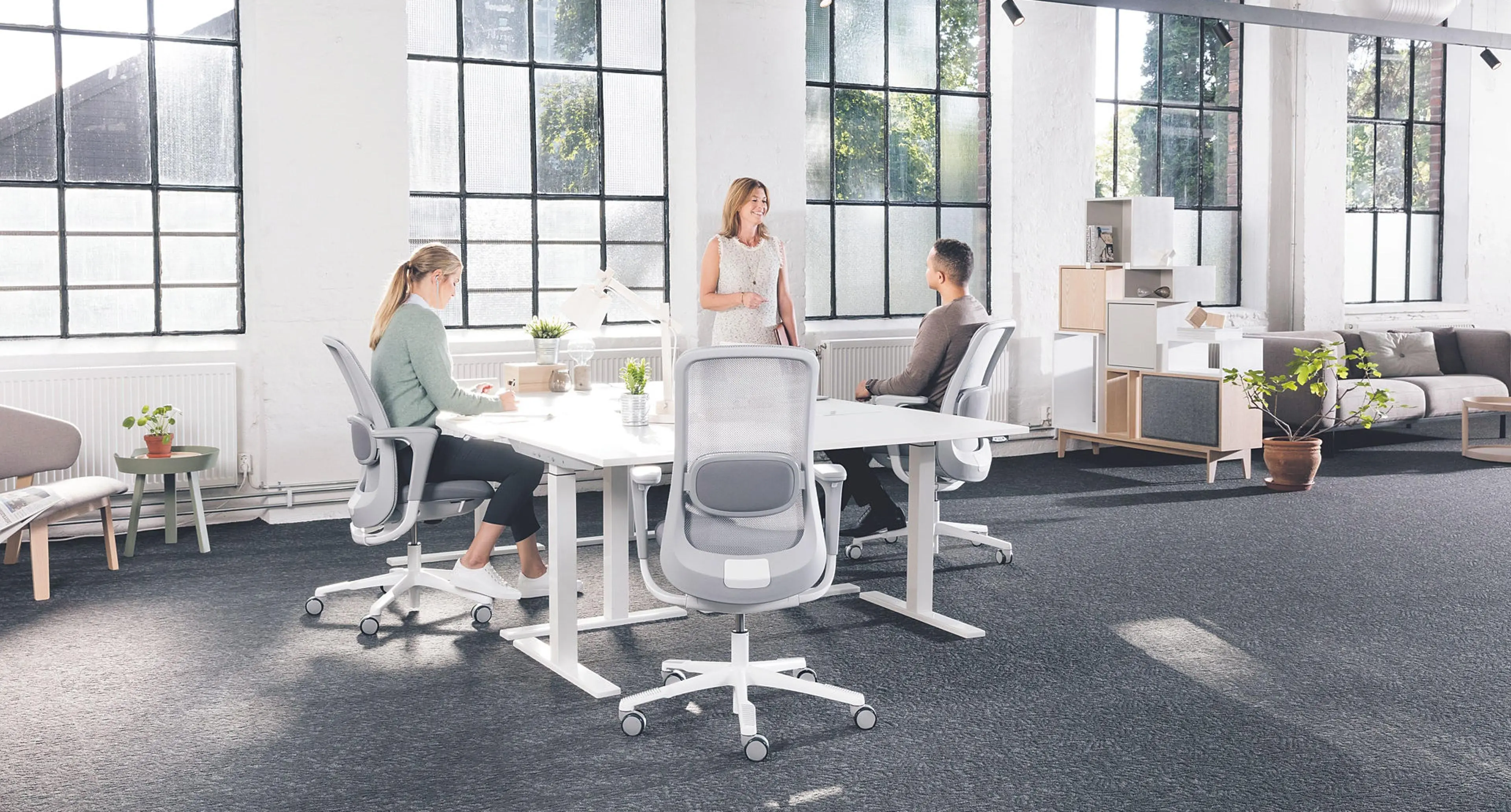 Håg Sofi kontorstol i kontorlandskap