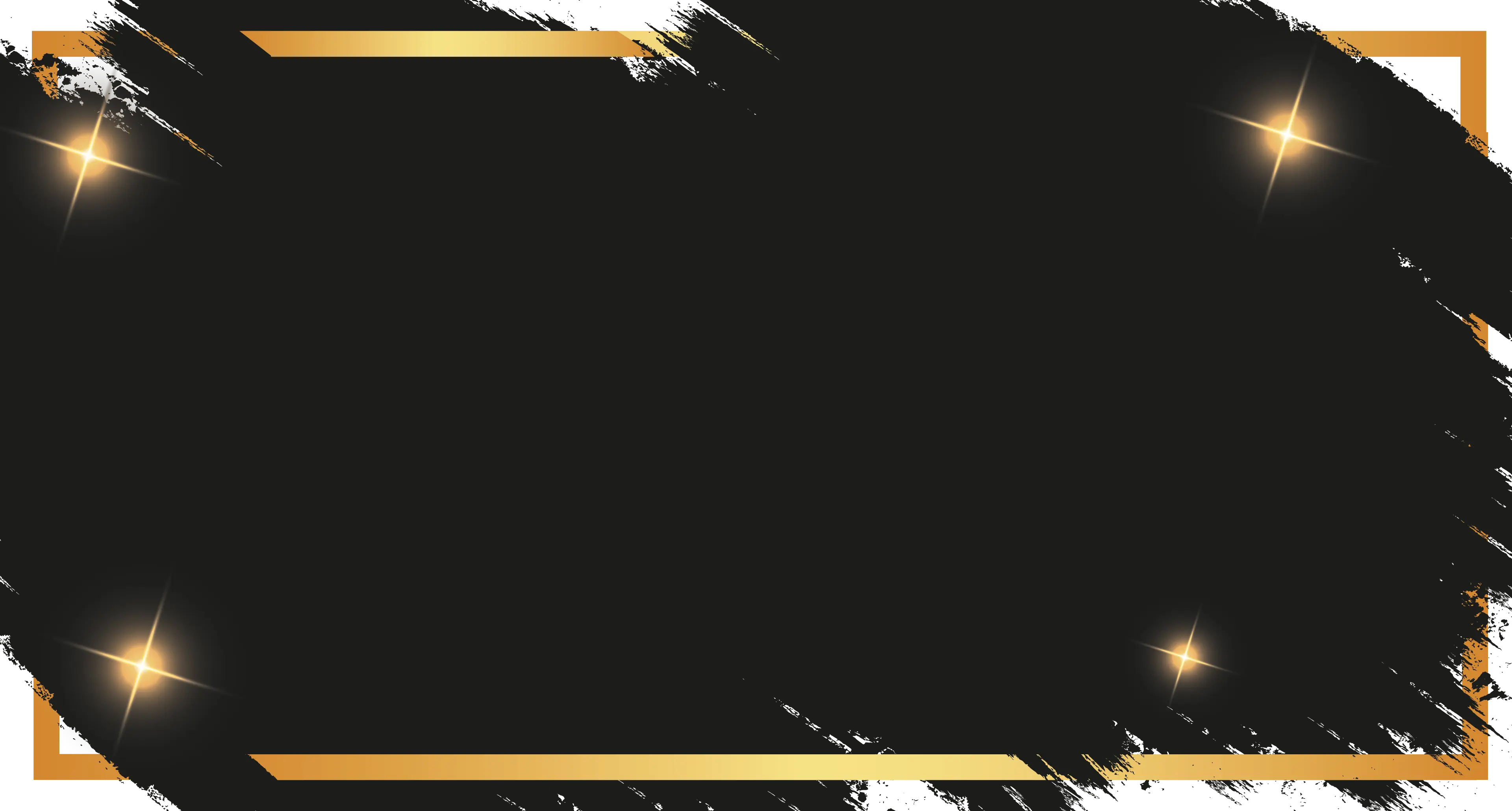 Svart bakgrunn med gullramme